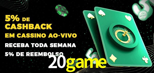 Promoções do cassino ao Vivo 20game
